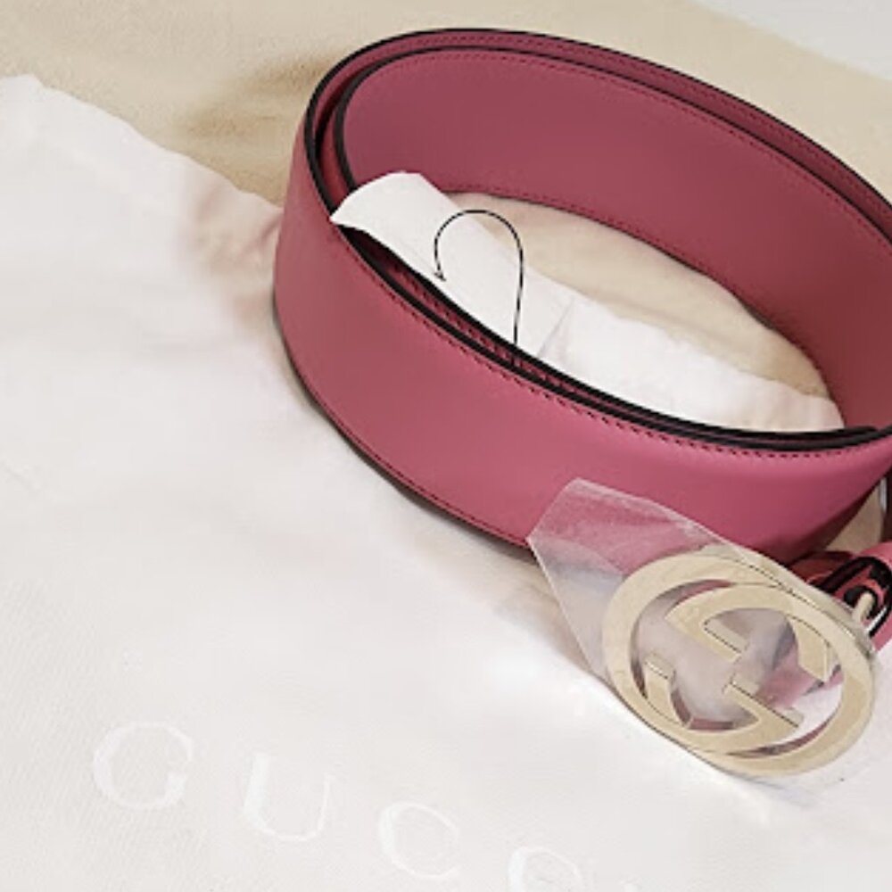Gucci Interlocking G Buckle Belt. Size 90/36. Dustbag included